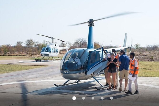 15 minutes scenic helicopter flight above Victoria Falls-Zimbabwe - The price: expensive, but easy to understand