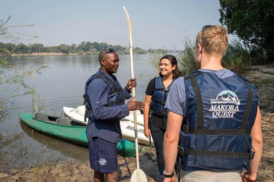 From Livingstone: Full or Half Day Canoe Safari - Wildlife from the canoe, not from behind a window