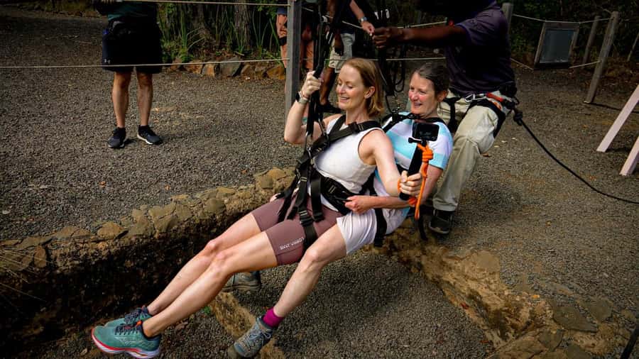 From Victoria Falls: Zip Line from the Victoria Falls Bridge - Flying over the Zambezi Gorge