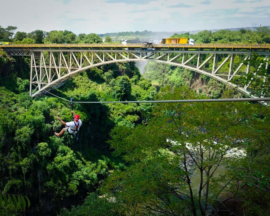From Victoria Falls: Zip Line from the Victoria Falls Bridge - Registration, screening, and safety gear