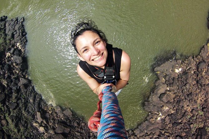 Gorge Swing (Zimbabwe) - The 230-foot drop and 312-foot swing