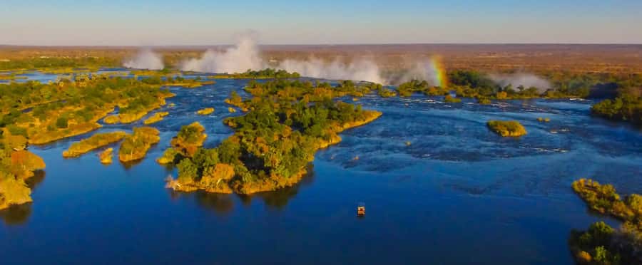 GUIDED TOUR OF THE VICTORIA FALLS ON THE ZAMBIAN SIDE - Entering Victoria Falls National Park
