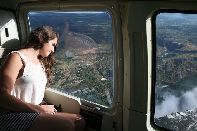 Helicopter Flight+window Seat Guarantee over the Victoria Falls - What the guaranteed window seat really gives you