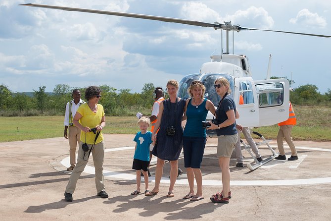 Helicopter Scenic Flight over Victoria Falls 12-13 minutes Flight - The 7 to 10 minute ride to the helipad