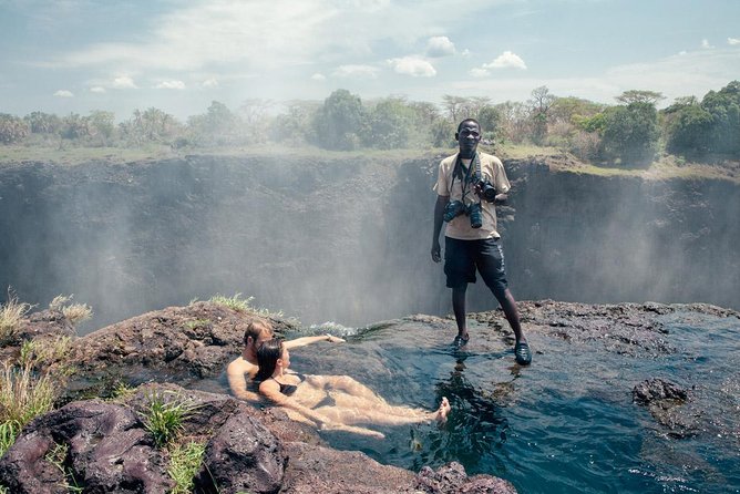 Livingstone island Morning Breezer ( swim above the falls) - The 7:30 am Boat Ride Across the Zambezi