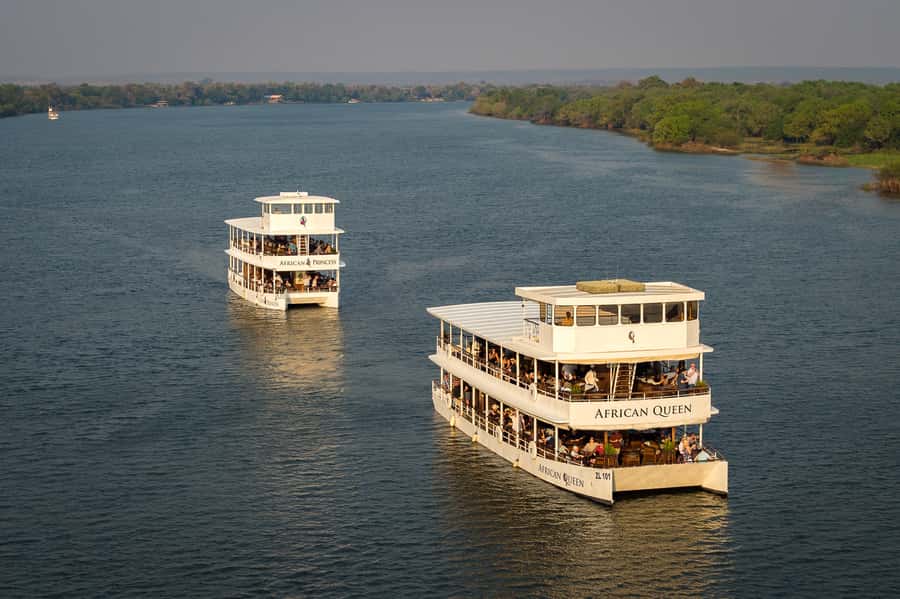 Livingstone: Zambezi River Sunset Cruise - Following the Zambezi as the light fades