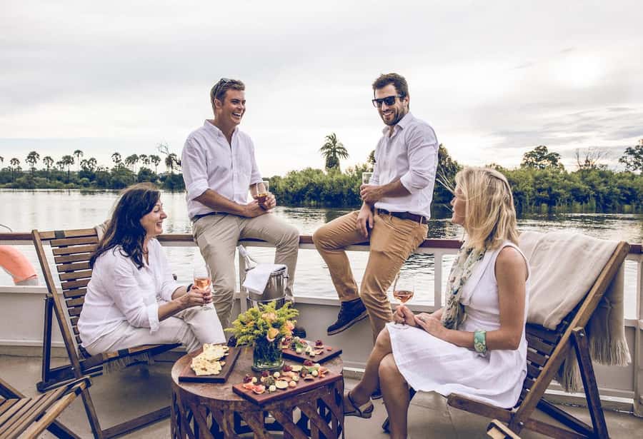 Luxury Sunset Dinner Cruise with 4-Course Meal - From your hotel to the river jetty