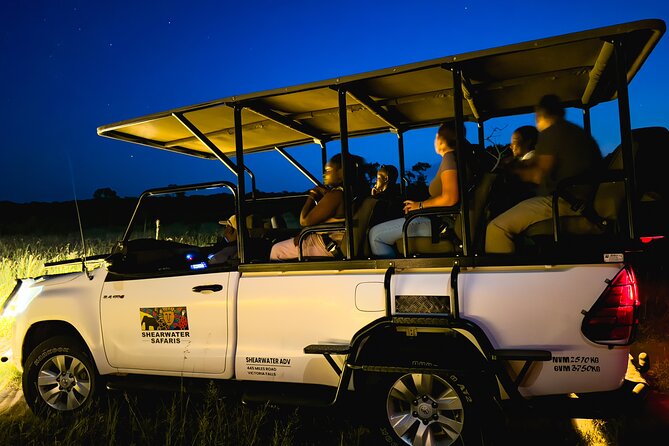 Night Game Drive in Zambezi National Park and Victoria Falls - Red spotlights and nocturnal wildlife