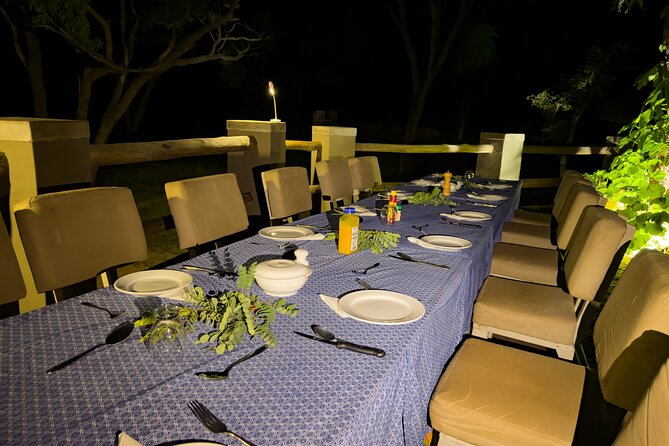 Night Game Drive in Zambezi National Park and Victoria Falls - A three-course dinner beneath the African sky