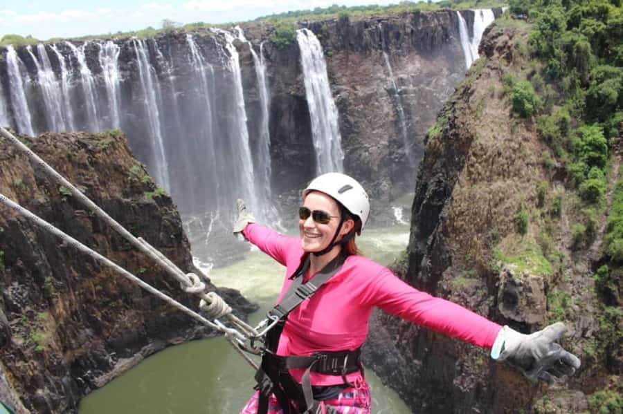 Ultimate Falls Experience - Tour, Abseil, Swim & Hike - The 110-meter abseil into Batoka Gorge