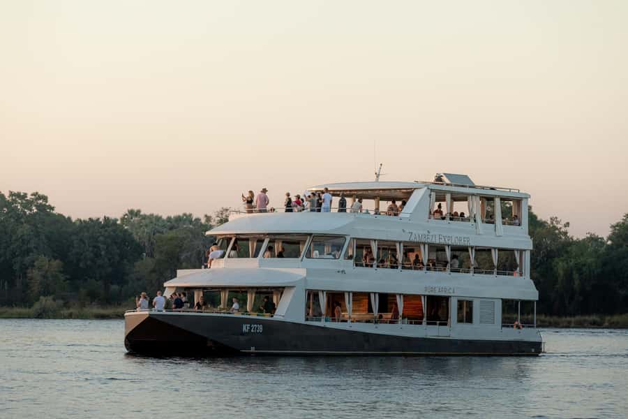 Victoria Falls: 2-Hour Luxury Zambezi River Sunset Cruise - Boarding the Zambezi vessel