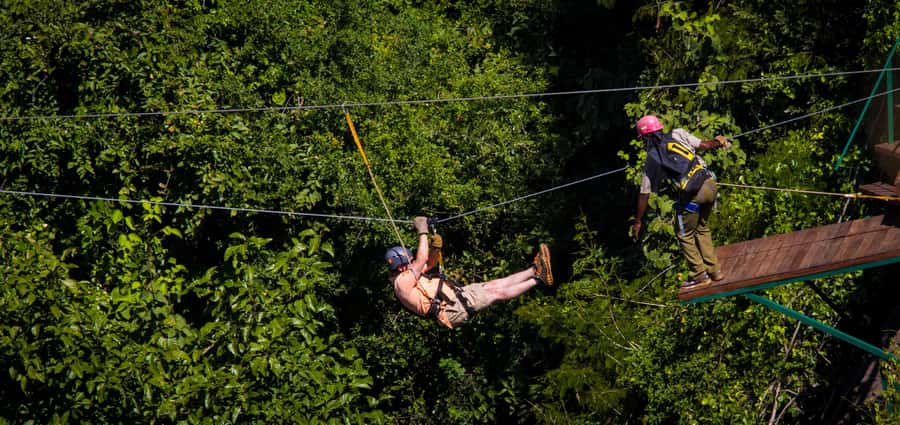 Victoria Falls: Canopy Tour with Transfers - Getting ready with the safety briefing