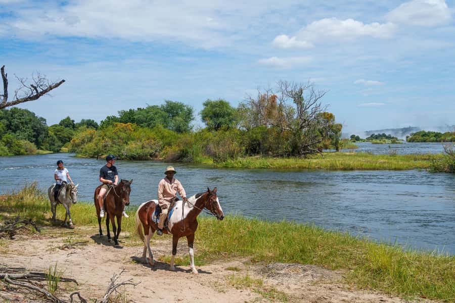 Victoria Falls National Park: Horseback Safari - Lunch back at the stables