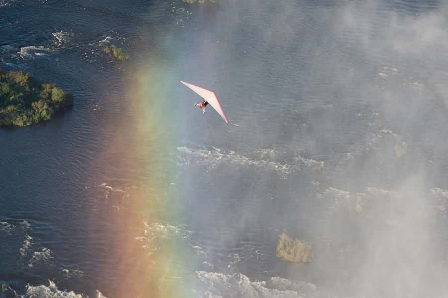 Victoria Falls: Scenic Microlight Flight - Taking off near Victoria Falls