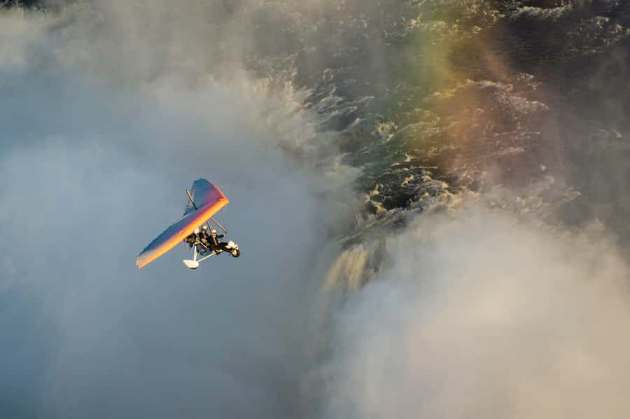 Victoria Falls: Scenic Microlight Flight - The 15-minute route over the Falls