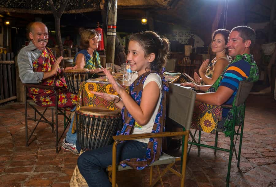 Victoria Falls: The Boma Dinner and Drum Show - The buffet: adventurous choices beside familiar food