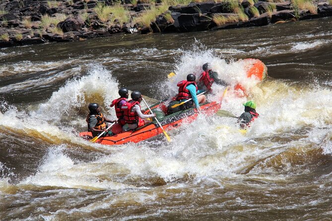 Whitewater Rafting Adventure on the Zambezi River, Victoria Falls Zimbabwe - The Zambezi below Victoria Falls is the main event