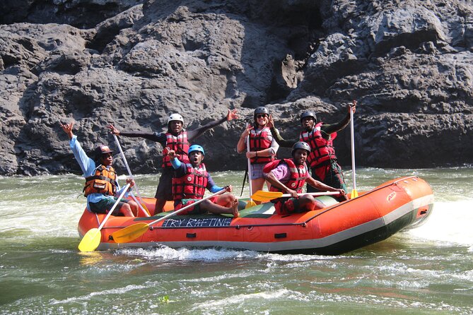 Whitewater Rafting Adventure on the Zambezi River, Victoria Falls Zimbabwe - A demanding morning start at 7:30 am