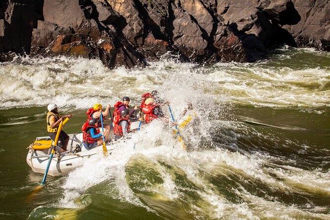 Whitewater Rafting on the Zambezi River from Victoria Falls - The Batoka Gorge between the rapids