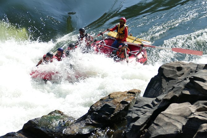 Zambezi River Class IV-V White-Water Rafting from Victoria Falls - The hike down into the 650-foot gorge