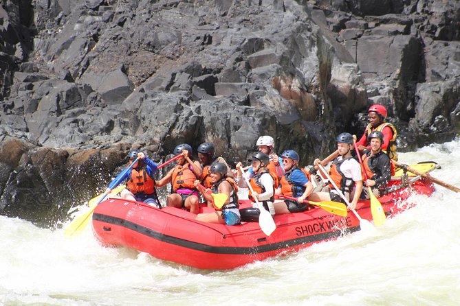 Zambezi River Class IV-V White-Water Rafting from Victoria Falls - Barbecue lunch and the open bar at the top